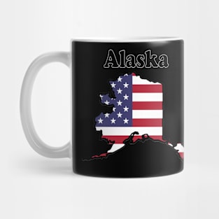 Great State of Alaska and the U. S. Flag Mug